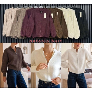Sweter damski rozpinany na zamek