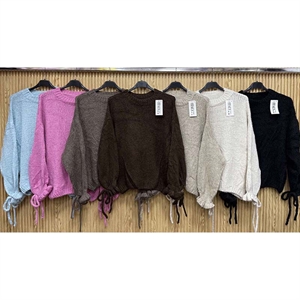 Sweter damski okrągły