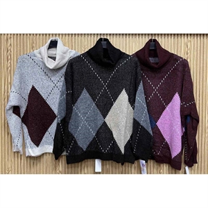 Sweter damski z golfem