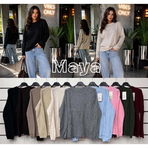 Sweter damski okrągły