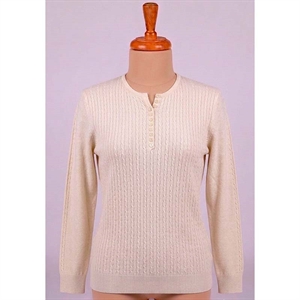 Sweter damski z dekoltem w serek  M/L-XL/2XL