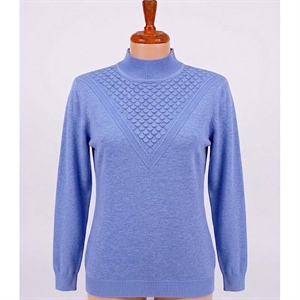 Sweter damski z półgolfem  L/XL-2XL/3XL