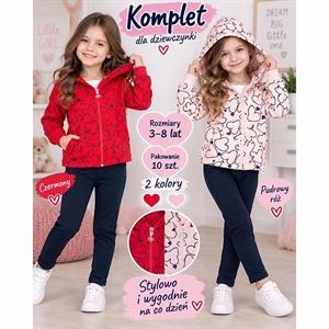 Komplet dziewczęcy 3-8 lat