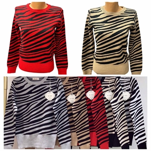 Sweter damski z wzorem M-2XL