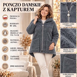 Gruba bluza z alpaki produkt Polski M-2XL