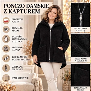 Gruba bluza z alpaki produkt Polski M-2XL