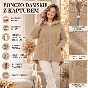 Gruba bluza z alpaki produkt Polski M-2XL