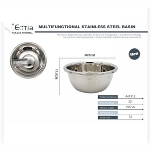 Wielofunkcyjna umywalka ze stali nierdzewnej