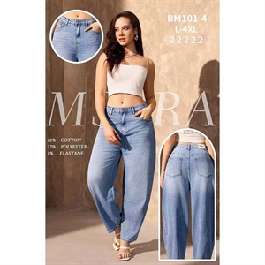Jeansy szerokie nogawki M'sara  L-4XL