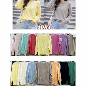 Sweter damski okrągły