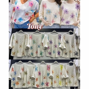 Sweter damski okrągły