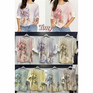 Sweter damski okrągły