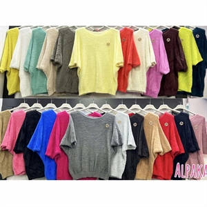 Sweter damski z krótkim rękawem