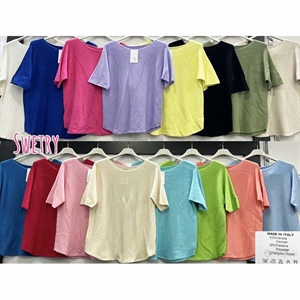 Sweter damski z krótkim rękawem