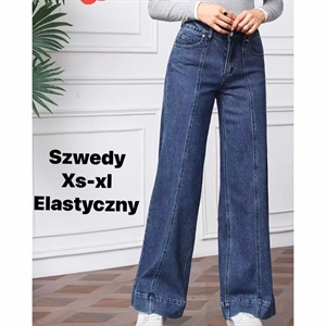 Jeansy szerokie nogawki  XS-XL