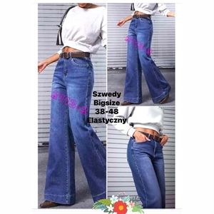 Jeansy szerokie nogawki Big Size  38-48
