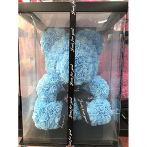 Prezent walentynkowy - Miś z różyczek 45cm