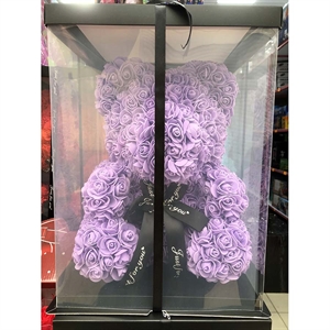 Prezent walentynkowy - Miś z różyczek 45cm