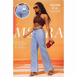 Jeansy szerokie nogawki M'sara  XS-XL