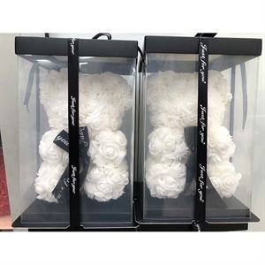 Prezent walentynkowy - Miś z różyczek 25cm