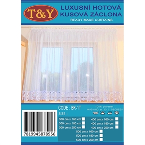 Firanka gotowa  400 x 160cm