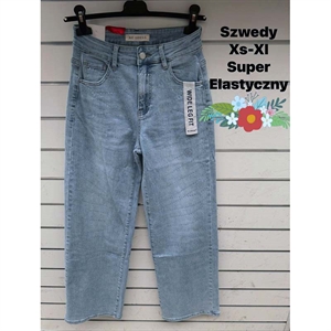 Jeansy szerokie nogawki  XS-XL