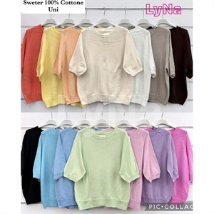 Sweter damski okrągły