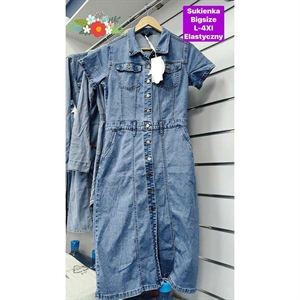 Sukienka jeansowa damska Big Size  L-4XL