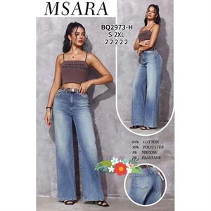 Jeansy szerokie nogawki M'sara  S-2XL