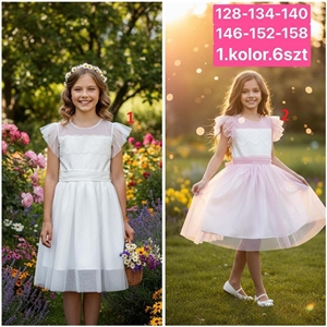 Sukienka dziewczęca 128-158