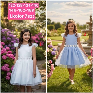 Sukienka dziewczęca 122-158