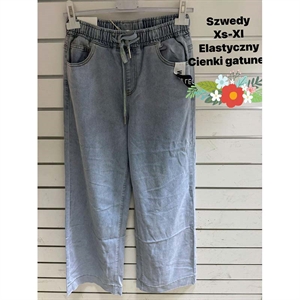 Jeansy szerokie nogawki  XS-XL