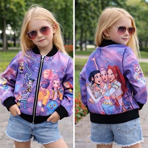 Bluza dziewczęca bez kaptura na suwak (4-14) - Produkt Włoski
