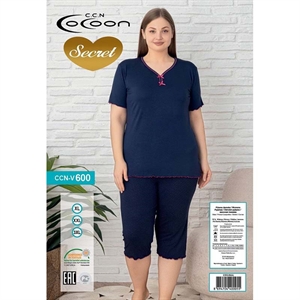 Piżama damska Wiskoza (XL-3XL) - Turecki Produkt