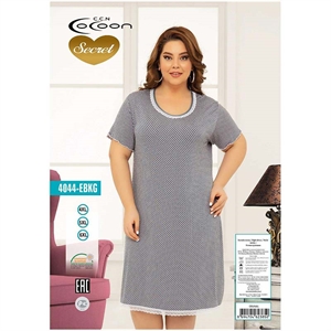 Koszula nocna damska Wiskoza (4XL-6XL) - Turecki Produkt