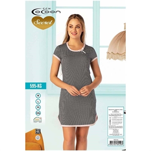 Koszula nocna damska Wiskoza (M-2XL) - Turecki Produkt