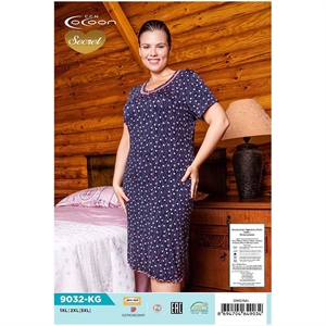 Koszula nocna damska Wiskoza (XL-3XL) - Turecki Produkt