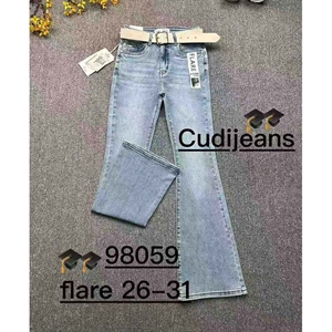 Jeansy dzwony damskie  26-31