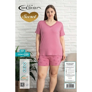 Piżama damska Wiskoza (XL-3XL) - Turecki Produkt