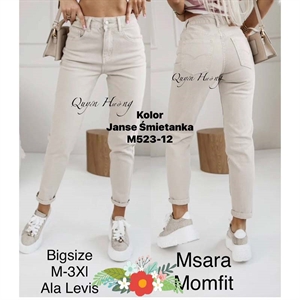 Jeansy mom fit Big Size  M-3XL