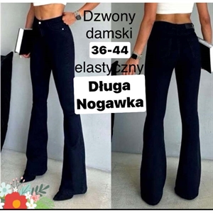Jeansy dzwony damskie  36-44