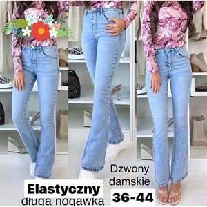 Jeansy dzwony damskie  36-44