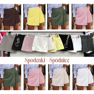 Szorty imitujące spódnicę - Produkt Włoski