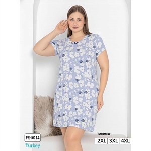 Koszula nocna damska 95% WISKOZA + 5% POLIESTER (M-2XL) - Turecki Produkt