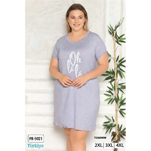 Koszula nocna damska 95% WISKOZA + 5% POLIESTER (M-2XL) - Turecki Produkt