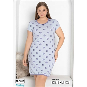 Koszula nocna damska 95% WISKOZA + 5% POLIESTER (M-2XL) - Turecki Produkt