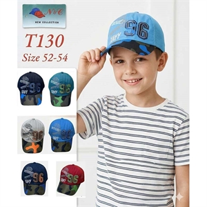 Czapka chłopięca z daszkiem (52cm-54cm)