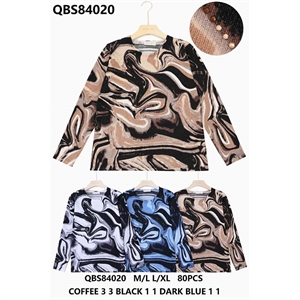 Sweter damski okrągły M/L-L/XL