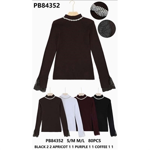 Sweter damski z półgolfem  S/M-M/L