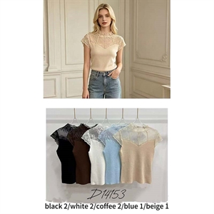 Sweter damski z krótkim rękawem